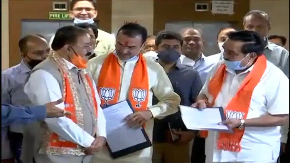 Dinesh Prajapati And Ram Mokria Filed Forms For The Rajya Sabha Elections
